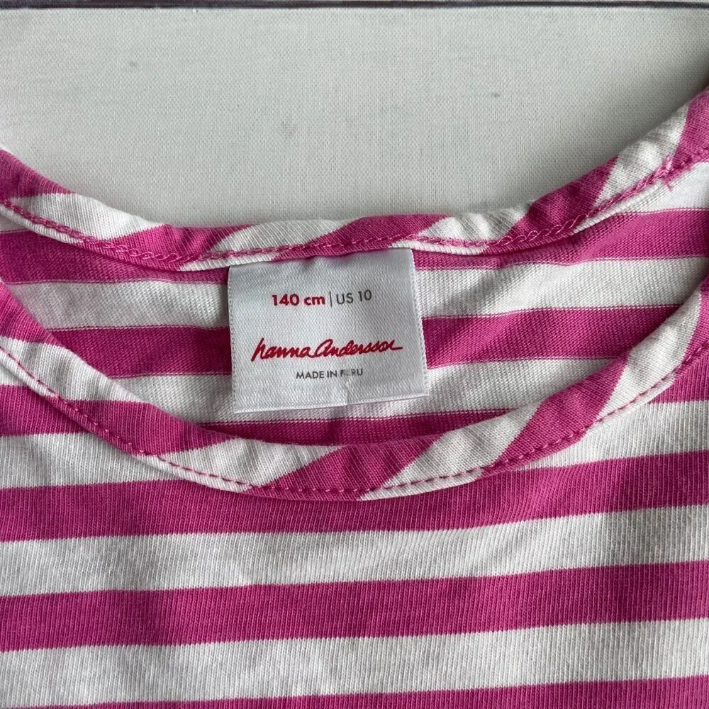 Hanna Andersson 100% Cotton Girl's Rocket Ship Space Dress‎ - Size 10